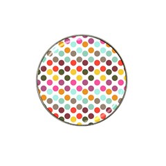 Dotted Pattern Background Hat Clip Ball Marker (4 Pack) by Modern2018