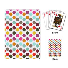 Dotted Pattern Background Playing Card