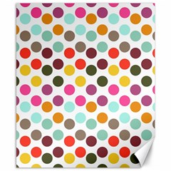 Dotted Pattern Background Canvas 8  X 10  by Modern2018