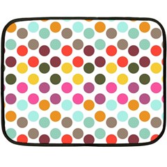 Dotted Pattern Background Double Sided Fleece Blanket (mini)  by Modern2018