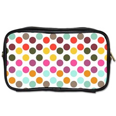 Dotted Pattern Background Toiletries Bags 2-side by Modern2018