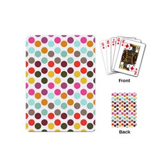 Dotted Pattern Background Playing Cards (mini)  by Modern2018