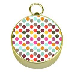 Dotted Pattern Background Gold Compasses by Modern2018