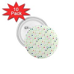 Dotted Pattern Background Full Colour 1 75  Buttons (10 Pack) by Modern2018