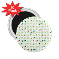 Dotted Pattern Background Full Colour 2 25  Magnets (10 Pack)  by Modern2018