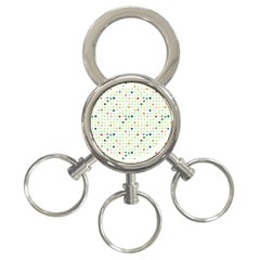 Dotted Pattern Background Full Colour 3-ring Key Chains by Modern2018