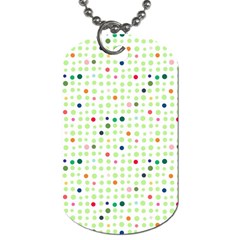 Dotted Pattern Background Full Colour Dog Tag (one Side) by Modern2018