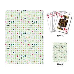 Dotted Pattern Background Full Colour Playing Card by Modern2018