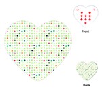 Dotted Pattern Background Full Colour Playing Cards (Heart)  Front