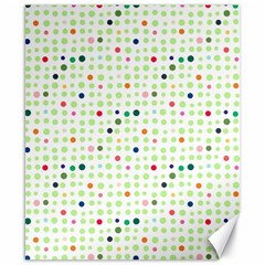 Dotted Pattern Background Full Colour Canvas 8  X 10  by Modern2018