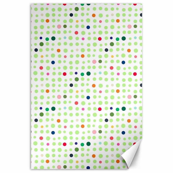 Dotted Pattern Background Full Colour Canvas 24  x 36 