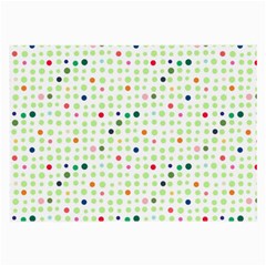 Dotted Pattern Background Full Colour Large Glasses Cloth (2-side) by Modern2018