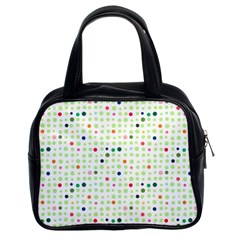 Dotted Pattern Background Full Colour Classic Handbags (2 Sides) by Modern2018