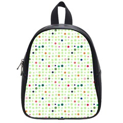 Dotted Pattern Background Full Colour School Bag (small) by Modern2018