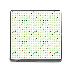 Dotted Pattern Background Full Colour Memory Card Reader (square) by Modern2018