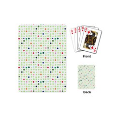 Dotted Pattern Background Full Colour Playing Cards (mini)  by Modern2018