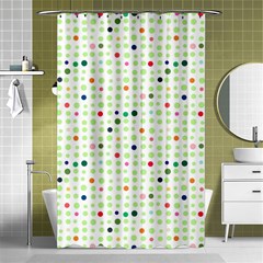 Dotted Pattern Background Full Colour Shower Curtain 48  X 72  (small)  by Modern2018