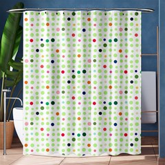 Dotted Pattern Background Full Colour Shower Curtain 60  X 72  (medium)  by Modern2018