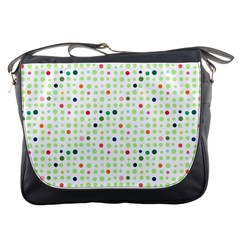 Dotted Pattern Background Full Colour Messenger Bags by Modern2018