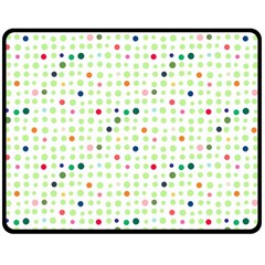 Dotted Pattern Background Full Colour Double Sided Fleece Blanket (medium)  by Modern2018