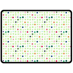 Dotted Pattern Background Full Colour Double Sided Fleece Blanket (large)  by Modern2018