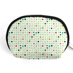 Dotted Pattern Background Full Colour Accessory Pouches (medium)  by Modern2018