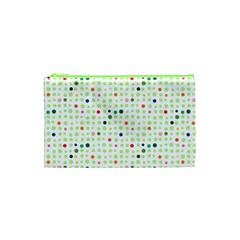 Dotted Pattern Background Full Colour Cosmetic Bag (xs) by Modern2018