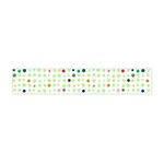 Dotted Pattern Background Full Colour Flano Scarf (Mini) Front