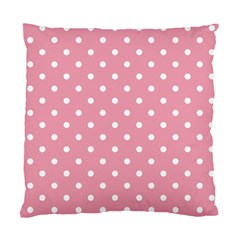 Pink Polka Dot Background Standard Cushion Case (one Side) by Modern2018