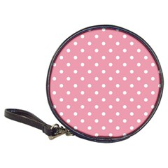 Pink Polka Dot Background Classic 20-cd Wallets by Modern2018