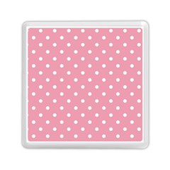 Pink Polka Dot Background Memory Card Reader (square)  by Modern2018