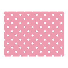 Pink Polka Dot Background Double Sided Flano Blanket (mini)  by Modern2018