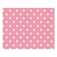 Pink Polka Dot Background Double Sided Flano Blanket (large)  by Modern2018