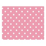 Pink Polka Dot Background Double Sided Flano Blanket (Large)  80 x60  Blanket Front