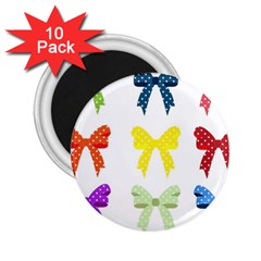 Ribbons And Bows Polka Dots 2 25  Magnets (10 Pack)  by Modern2018