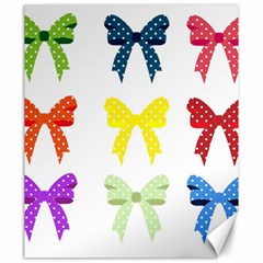 Ribbons And Bows Polka Dots Canvas 20  X 24   by Modern2018