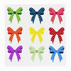 Ribbons And Bows Polka Dots Medium Glasses Cloth by Modern2018