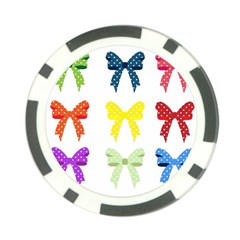 Ribbons And Bows Polka Dots Poker Chip Card Guard (10 Pack) by Modern2018