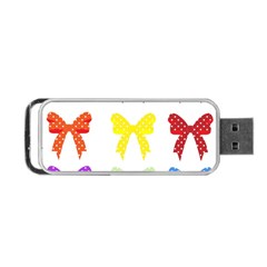 Ribbons And Bows Polka Dots Portable Usb Flash (one Side) by Modern2018