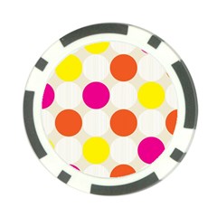 Polka Dots Background Colorful Poker Chip Card Guard by Modern2018