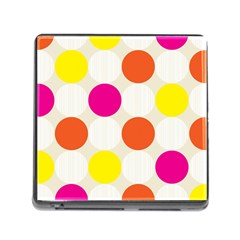 Polka Dots Background Colorful Memory Card Reader (square) by Modern2018