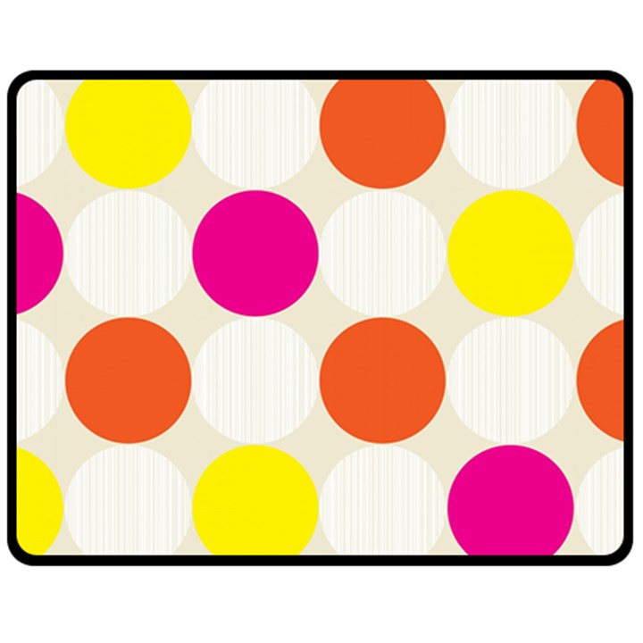 Polka Dots Background Colorful Fleece Blanket (Medium) 