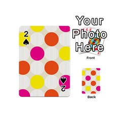 Polka Dots Background Colorful Playing Cards 54 (mini) 