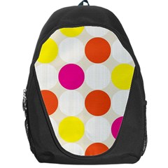 Polka Dots Background Colorful Backpack Bag