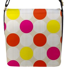 Polka Dots Background Colorful Flap Messenger Bag (s) by Modern2018