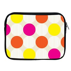 Polka Dots Background Colorful Apple Ipad 2/3/4 Zipper Cases