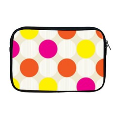 Polka Dots Background Colorful Apple Macbook Pro 17  Zipper Case