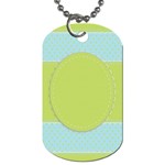 Lace Polka Dots Border Dog Tag (One Side) Front