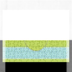 Lace Polka Dots Border Rectangular Jigsaw Puzzl by Modern2018