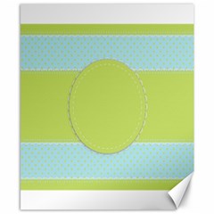 Lace Polka Dots Border Canvas 8  X 10  by Modern2018